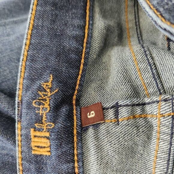 Kut Women's Dark Wash Blue Low Rise Farrah Baby Bootcut Denim Jeans Size 6 - Picture 10 of 14